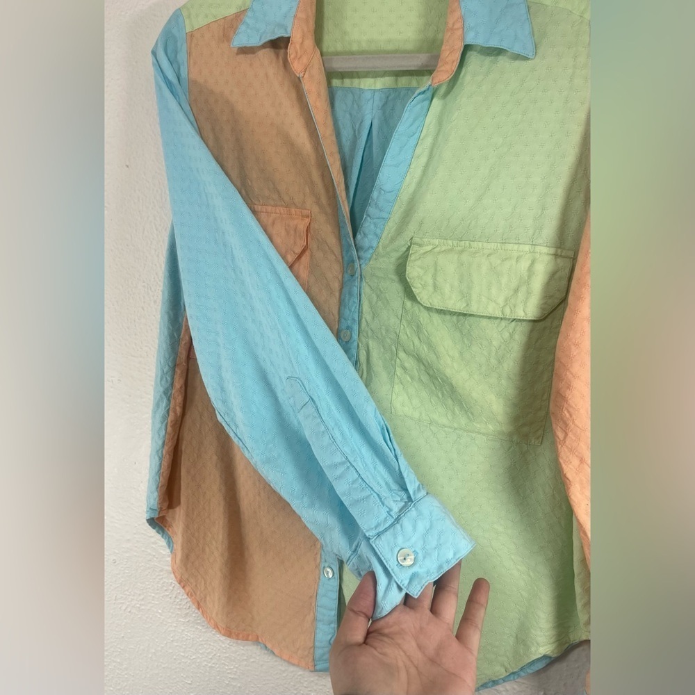 Roller Rabbit Multicolored Collared Long Sleeve B… - image 5